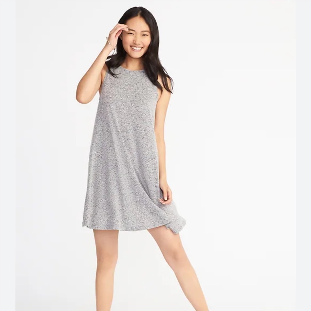 OLD NAVY Plush-Knit Sleeveless Swing Dress